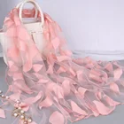 Factory Direct Sale Custom Print Design Large Square Chiffon Scarf