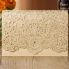 Silver Personalised Laser Cut Wedding Cards Evening Party Invitation Card Free Envelopes