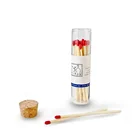 Safety glass bottle matches wooden colorful matches promotional jar match