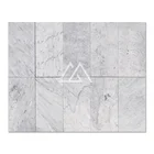 Artmosaic Lab Italian Bianco Carrara Marble Tile White Marble Tile Flooring