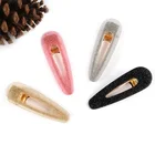 Ins fashion New design 2019 custom women glossy korean hair clip acetate hair accessory for girls