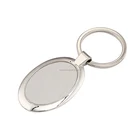 Wholesale Zinc Alloy Souvenir Custom Keychain Manufacturer In China Make Your Own Laser Logo Metal Oval Shape Blank Key Chain