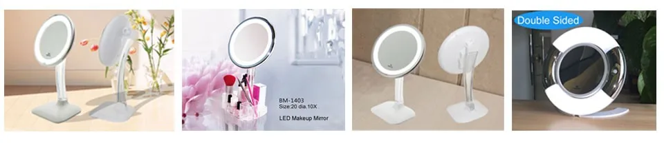 クローム10x拡大鏡化粧鏡、両面化粧鏡、ゴールド卓上スイベル化粧鏡 問屋・仕入れ・卸・卸売り