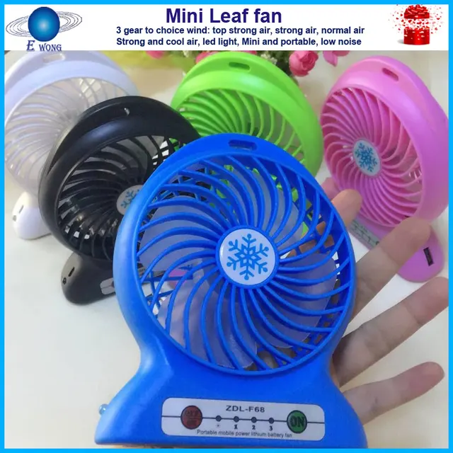 good quality novelty portable mini electric palm leaf hand fan