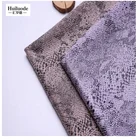Printed foil suede women dress material snake skin spandex hot stamping fabric