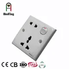 A switches and 2 pin 3 pin electrical multi multifunction receptacle plug socket