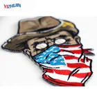 Factory Wholesale Glitter Designs Embroidered Iron on Patch for Kids clothing Custom Applique Embroidery Logo Patch Iron-on