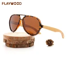 Fashion Sunglasses 2019 Bamboo Big Frame Custom Logo Shades Sun Glasses Polarized UV400 CE Wooden