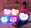 Hot selling 36*30cm LED Luminous Night Light Love Heart Plush Pillow Stuffed Cushion LED Plush Toy Valentine Gifts