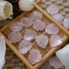 Peony Flower Rose Quartz Bead Charm Stone