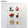 manufacturer direct custom supply cable glass shelf display system wire stands suspended shelving
