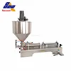 Semi-automatic double-piston paste liquid filling machine for jam/sauce/peanut butter/ketchup with Stirring function