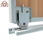 Zinc plated Steel+plastic sliding door wardrobe rollers