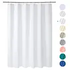 12 Grommets Holes Duty White Mildew Resistant Bathroom Shower Curtain Liner