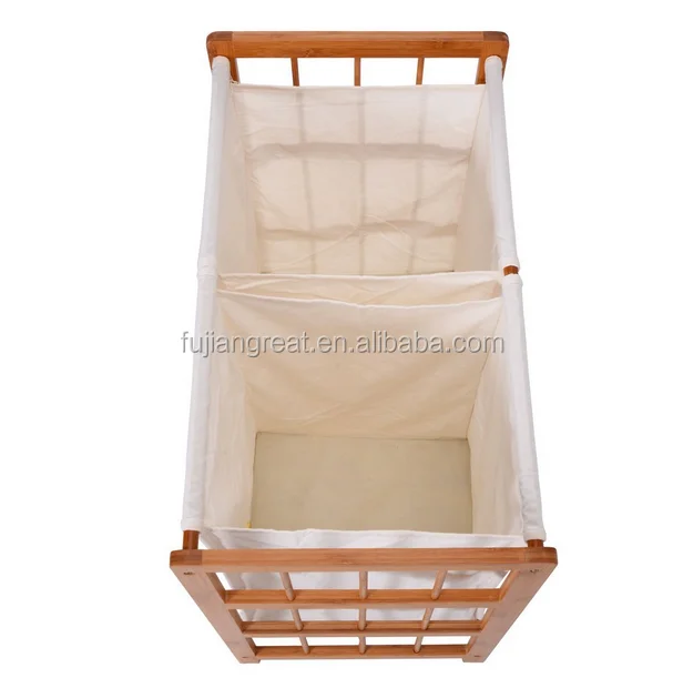 bamboo laundry basket