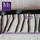 handmade black bead tassel fringe trim for webbing clothes