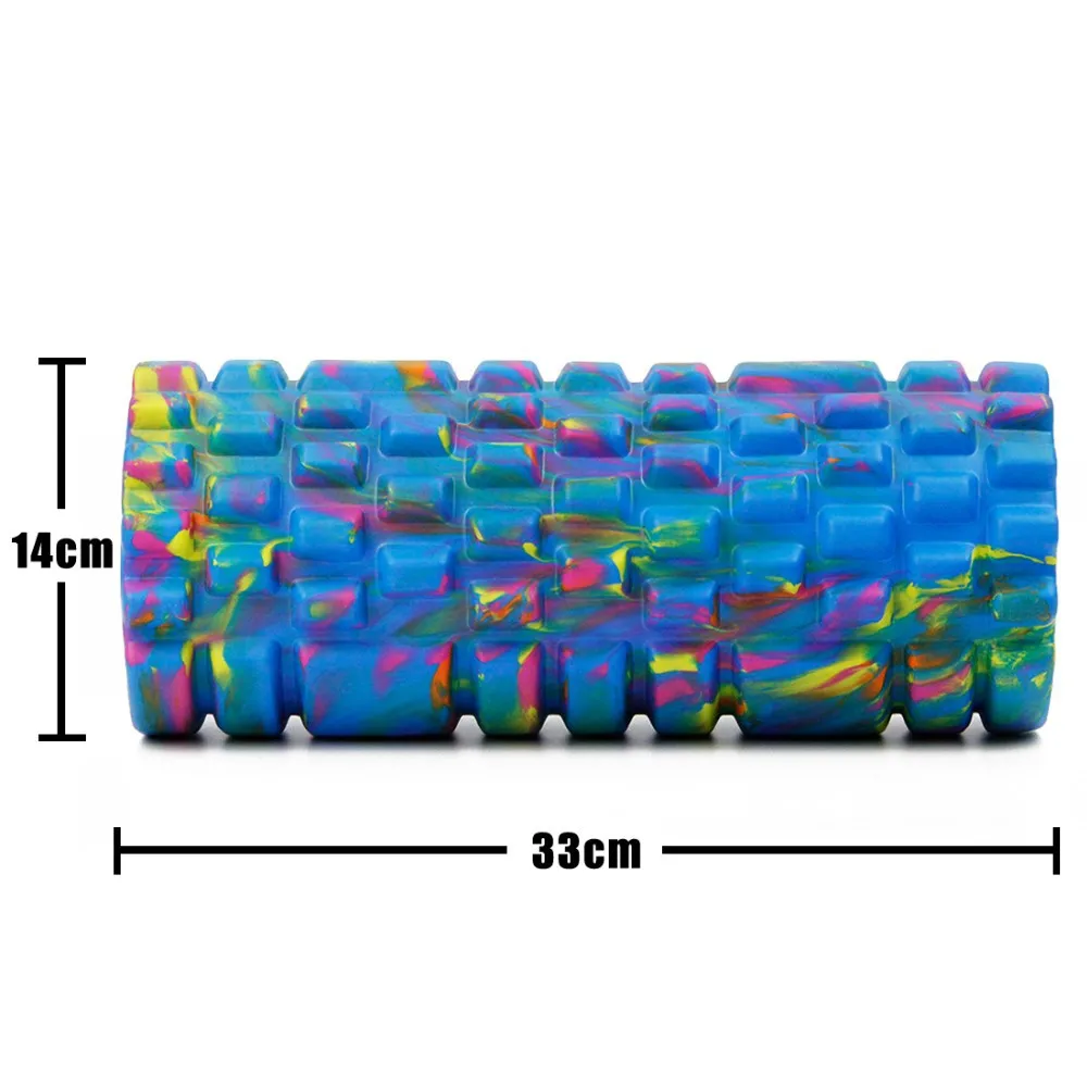 Yoga Foam Roller EVA Gym Pilates Fitness Eercise Foam Rollers Massage Training Roller 4 Colors