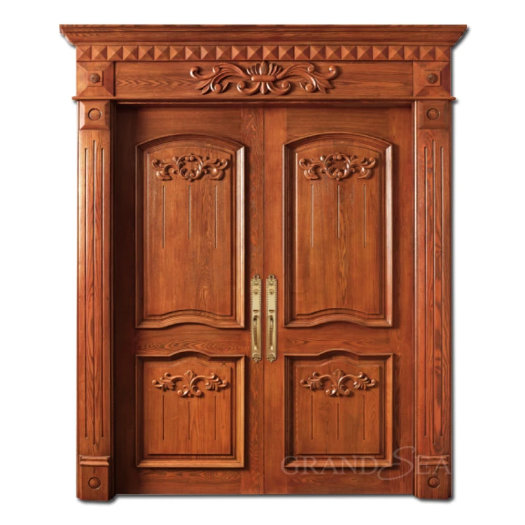 double wood door 9