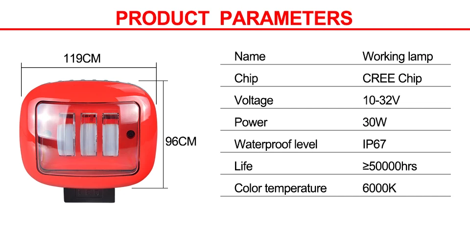 Car Auto truck Offroad driving light Spot Flood Led work light  (3)
