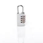 Solid brass 4 digits combination padlock chrome plated combo lock