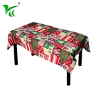 New design popular quality cotton Christmas table cloth