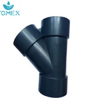 China supplier Plumbing products PVC/CPVC/PP material pipe fittings with rubber ring Y tee of high quality
