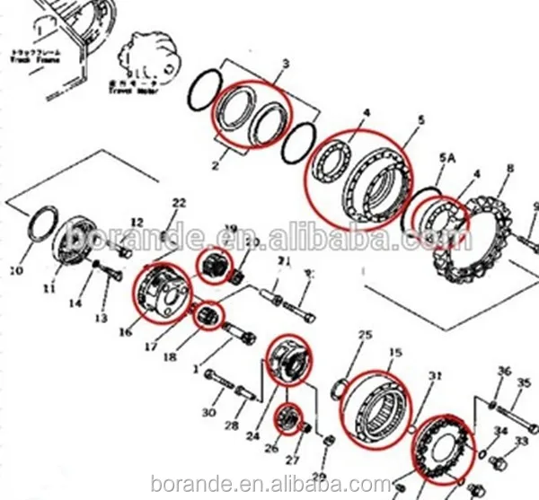 Hydraulic Motor For Kubota KX KX027 Mini Excavator Final Drive For