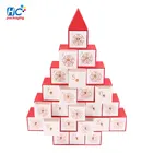 Custom Retail Logo Printed Christmas Chocolate Gift Box/Chocolate Advent Calendar