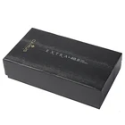 New arrival black printed recycled cardboard paper gift box for packaging wine bottle with insert