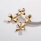 New Arrival Latest Dubai Gold Jewelry Earring Latest Gold flower Earring Designs For Girls