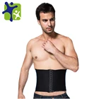 Incredible 23cm High 3 Row Hook Eye Closure Waist Cincher 374 BK Waist Cincher Men Slimming Belt Body Shaper Man