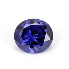 wholesale loose gemstones oval cubic zirconia synthetic tanzanite stone price