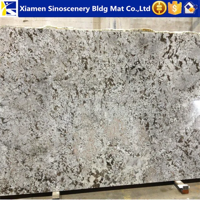 american grey granite alaska stone with flower pattern