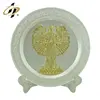 Custom decorative gold plate Thousand-Hand Kwan-yin souvenir plate with holder