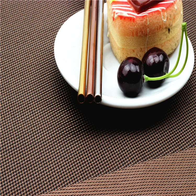 Stainless Steel Gold Plated Reusable Drinking Straws, FDA Passed Gold Metal Straws