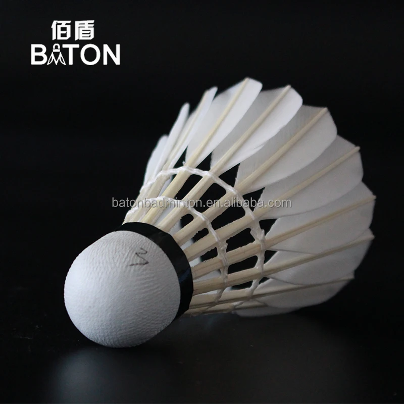 Best sell goose feather badminton fast shuttlecock game as aeroplane