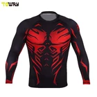 polyester and elastan custom long sleeve compression shirt