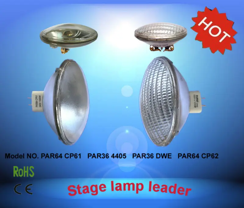 special halogen lamp par lamp par64 230v 1000w