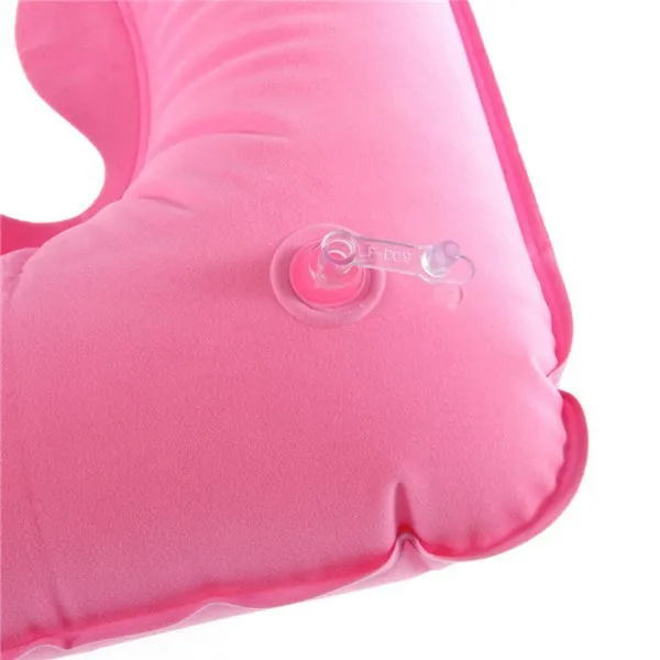 Portable Inflatable U-Shape Pillow Neck Rest Car Travel Comfort Headrest Car Flight Travel Soft Nursing Cushion