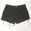 High quality comfortable young ladies black short jeans denim shorts