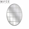 Mayco Decorative Round Beveled Window Accent Wall Mirror for Room Decoration