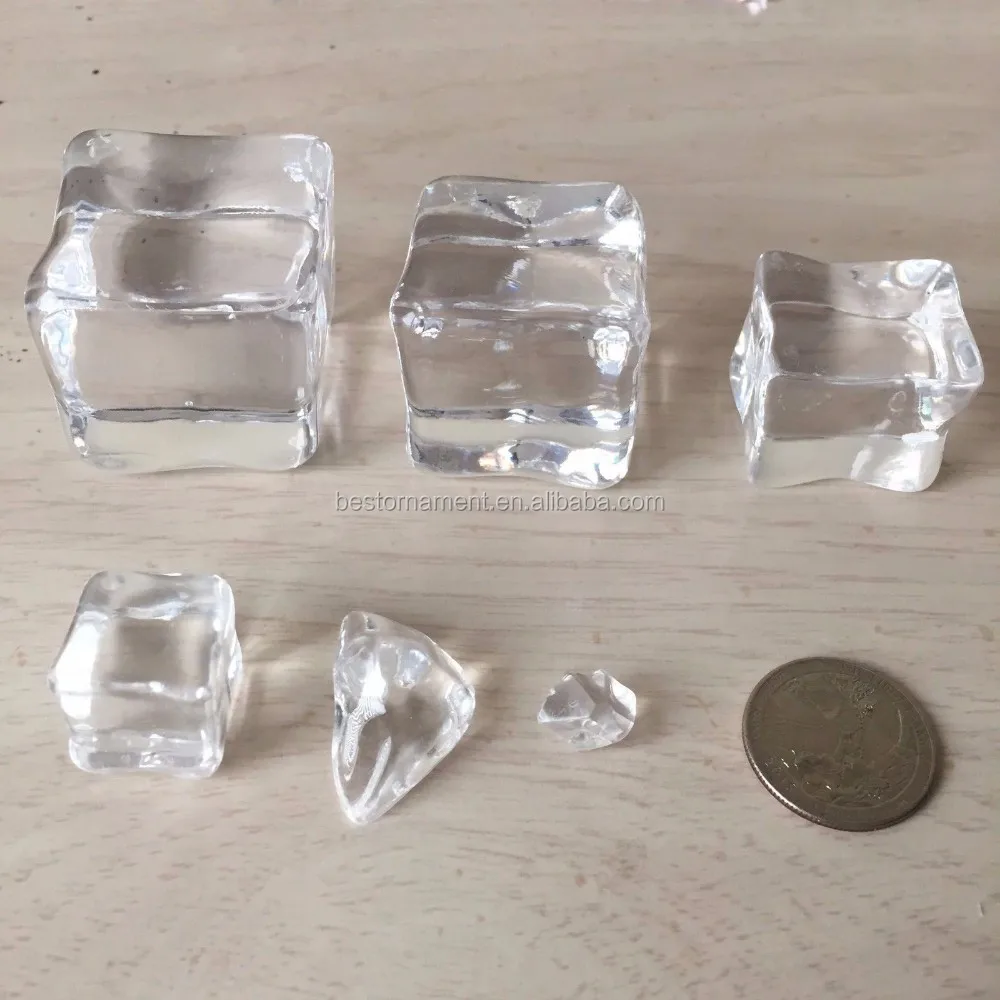 Crystal Clear Fake Acrylic Ice Cube Buy Plastic Ice Cubes,Colored