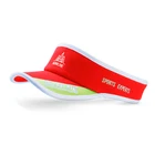 Custom lightweight sun visor cap for runner with your logo on