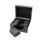 Hot stock wholesale new black luxury wooden watch box for men