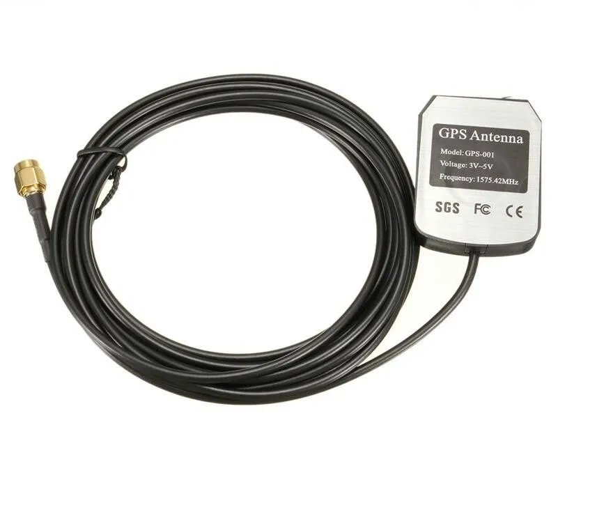 3 Meters Length Auto DVD 1575.42MHz SMA Connector Adapter GPS Active Remote Antenna Aerial Connector