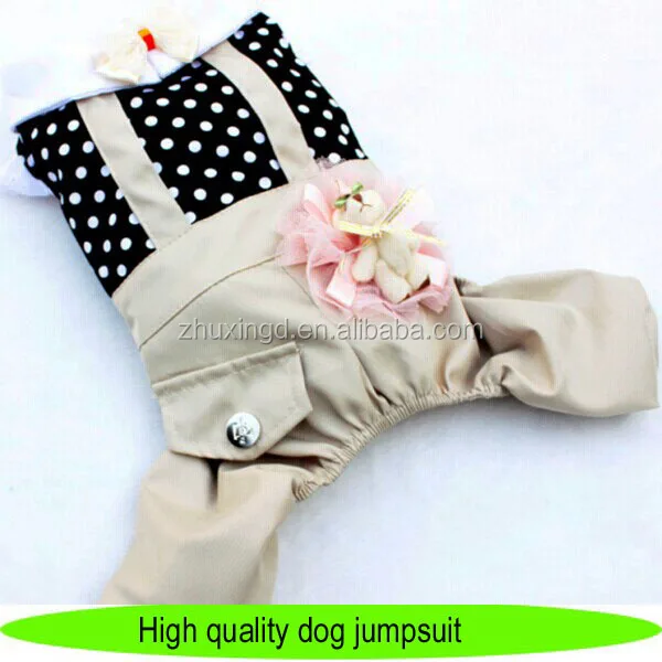 high quality dog jumpsuits, pet clothes with den