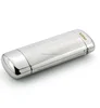 Aluminum Metal Eyeglass Case Silver Hard Lined Spectacles Branded Glasses Case Slim Glasses Case