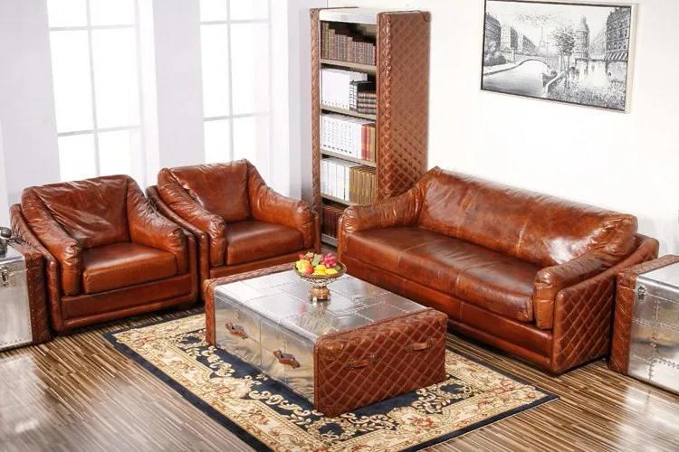 2016 Hotsale Retro Home Furniture Sofa Design Leather Sofar