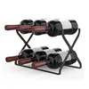Foldable Countertop Metal Wine Rack Wine Bottle Rack
