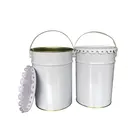 5-6 L tin bucket/pail with metal handle for paint/chemical coating gallon glue tin can